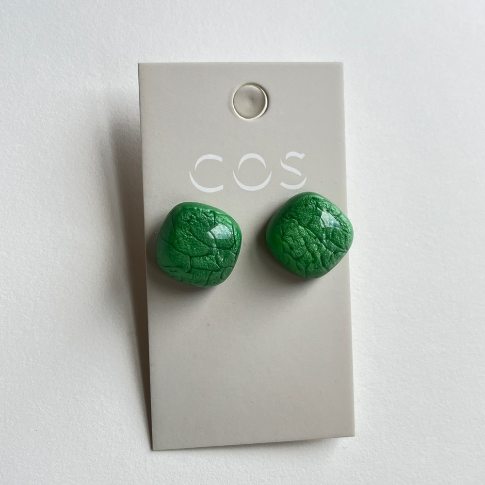 COS Gold Spiral Stud Earrings